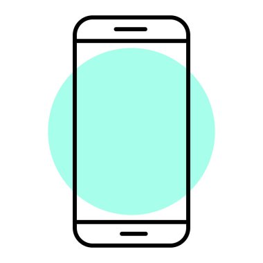 Akıllı telefon. Web simgesi basit illüstrasyon