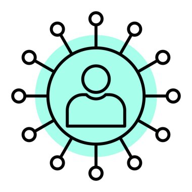 Seo simgesinin vektör illüstrasyonu