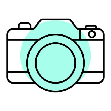 kamera simgesi vektör illüstrasyonu