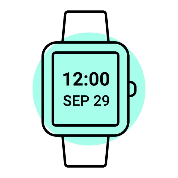 Smartwatch Απεικόνιση Διάνυσμα Ρολόι — Διανυσματικό Αρχείο