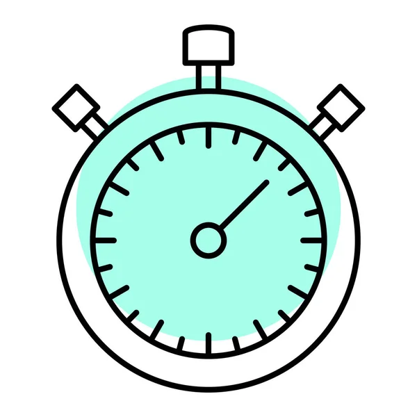 Ícone Cronômetro Delinear Símbolo Ilustração Vetorial Cronômetro — Vetor de Stock