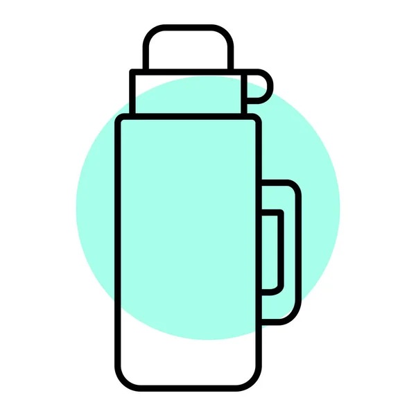 Flaschensymbol Umriss Illustration Der Tee Vektor Symbole Für Das Web — Stockvektor