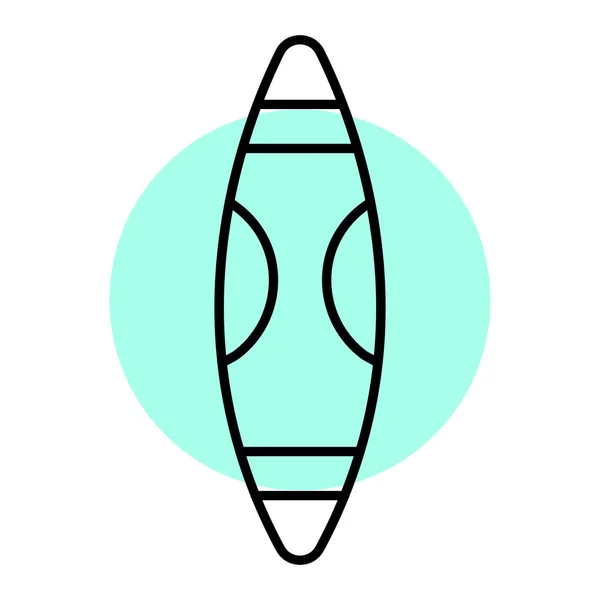 Surfboard Icon Vektor Illustration — Stockvektor