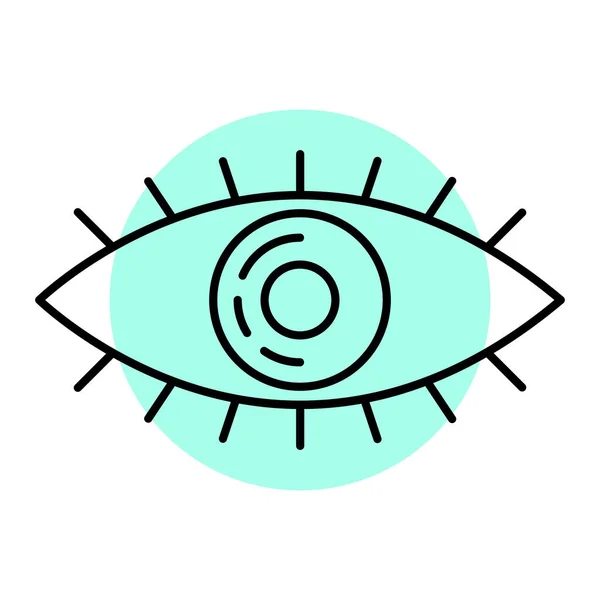 Göz Simgesi Vektör Illüstrasyonu — Stok Vektör