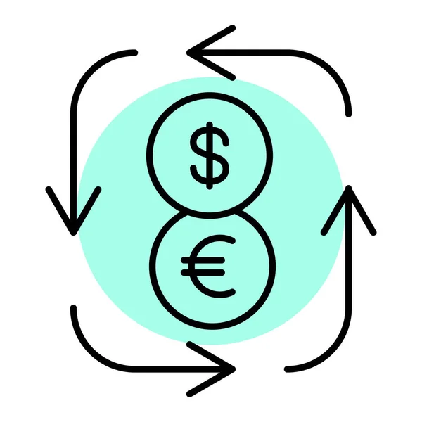 Dólar Dinheiro Ícone Vetor Ilustração Design — Vetor de Stock