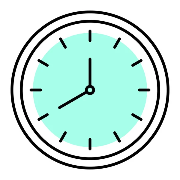 Clock Icon Flat Design — Stock Vector