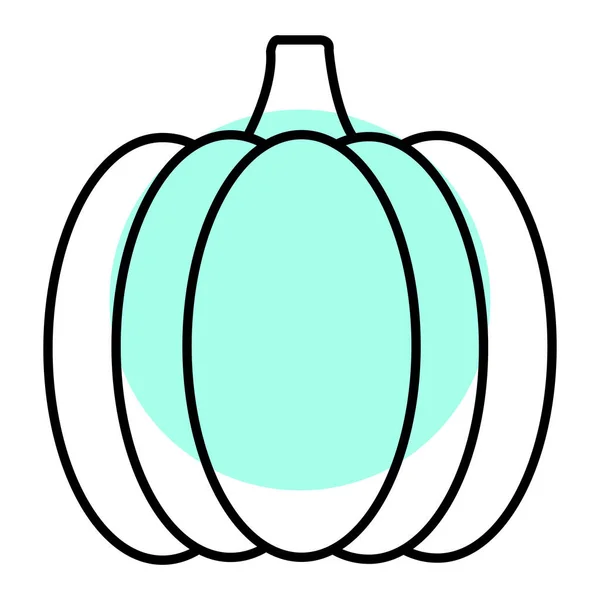 Icona Zucca Illustrazione Schematica Delle Icone Vettoriali Halloween Web — Vettoriale Stock