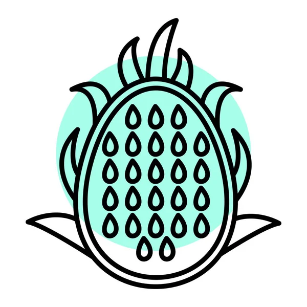 taze meyve ikonu vektör çizimi tasarımı