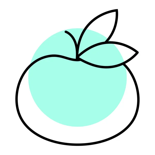 Äpple Ikon Vektor Illustration — Stock vektor