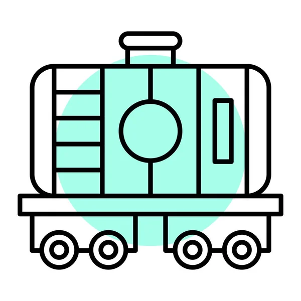 Ilustração Vetor Ícone Trem — Vetor de Stock