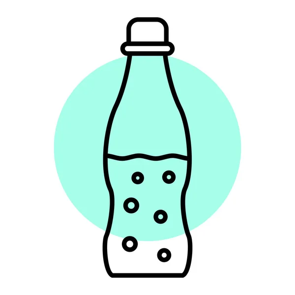 Icono Botella Vector Ilustración — Archivo Imágenes Vectoriales