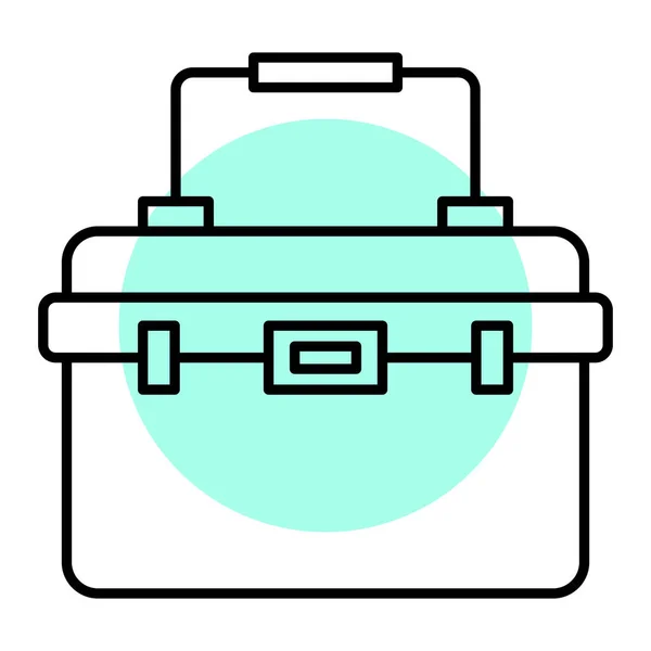 Koffer Pictogram Vector Illustratie — Stockvector
