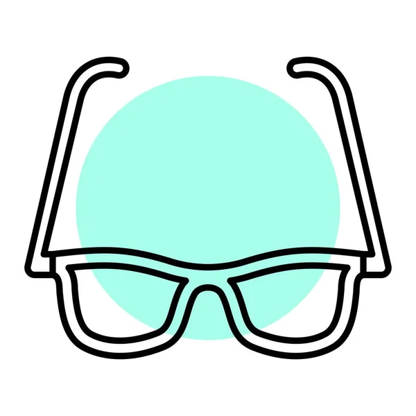 Gafas Icono Vector Ilustración — Archivo Imágenes Vectoriales