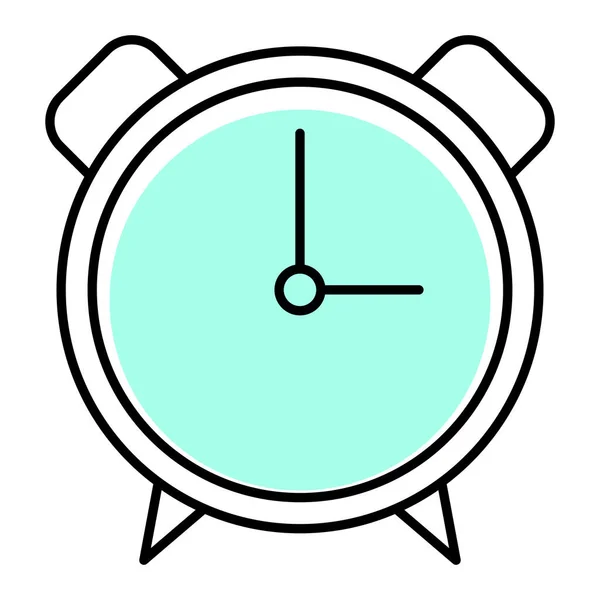Alarm Saat Simgesi Vektör Illüstrasyonu — Stok Vektör