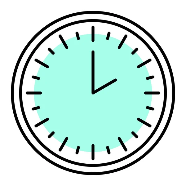 Icono Del Reloj Ilustración Plana Los Iconos Vectoriales Del Tiempo — Archivo Imágenes Vectoriales