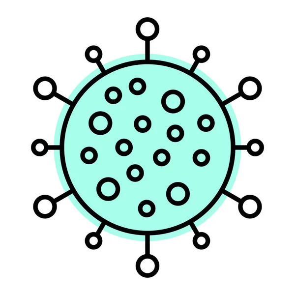 Virus Bakterier Infektion Vetenskap Hälsa Teknik Kropp Sjukdom Enkel Illustration — Stock vektor