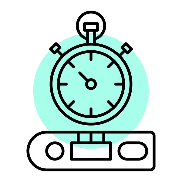 Stoppuhr Symbol Umriss Illustration Von Timer Vektorsymbolen Für Das Web — Stockvektor