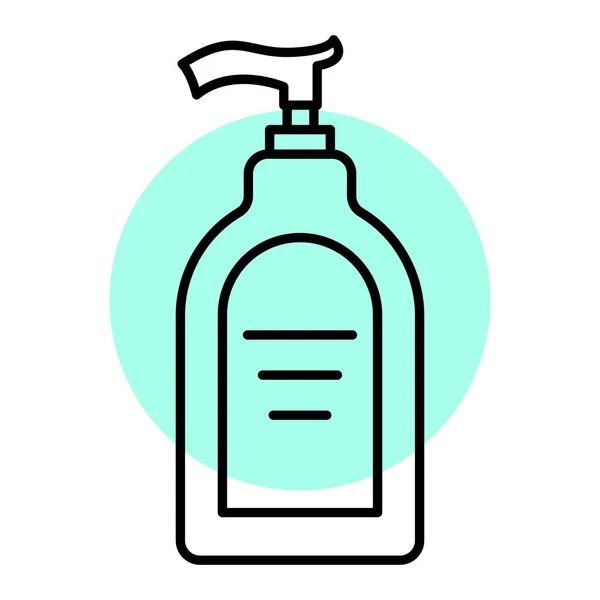 Vector Illustratie Van Zeepdispenser Pictogram — Stockvector