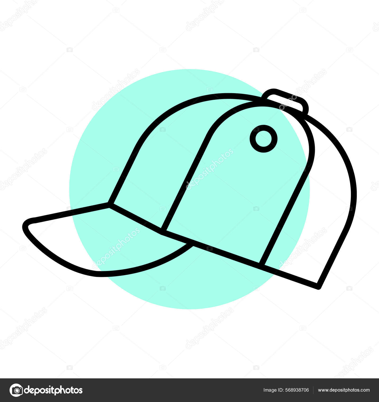 Clipart Baseball Cap Outline Hat Icon Outline Illustration