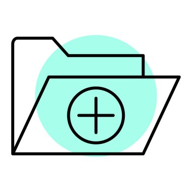 artı ve steteskop vektör illüstrasyon tasarımlı dizin