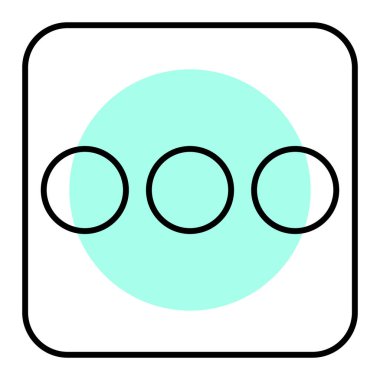 Modern ve moda simgesinin vektör illüstrasyonu