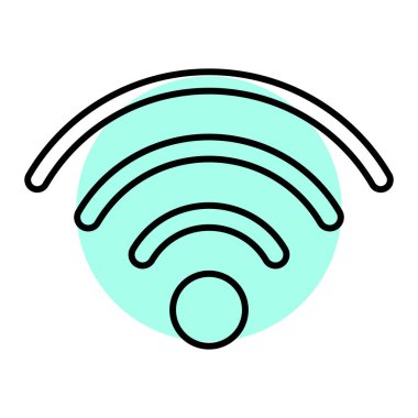 wifi simgesi vektör illüstrasyonu