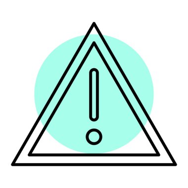 uyarı işareti simgesi, vektör illüstrasyonu