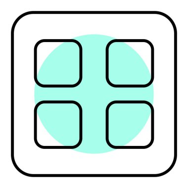 Modern b 'nin vektör illüstrasyonu eksik simgesi