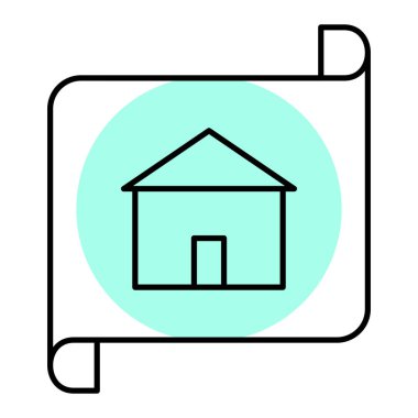 ev simgesi vektör illüstrasyonu