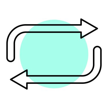 ok simgesi vektör illüstrasyonu