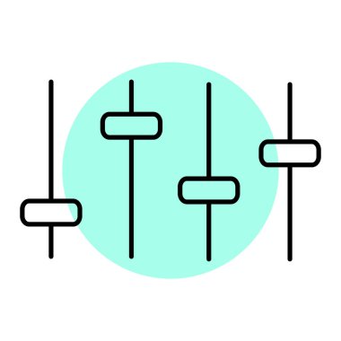 eşitleyici simge vektör illüstrasyonu