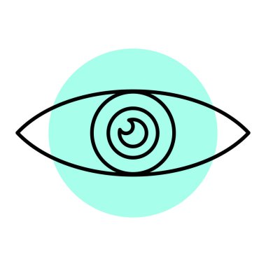 Göz simgesi vektör illüstrasyonu