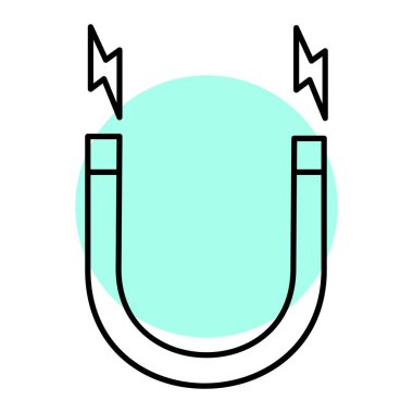 mıknatıs simgesi vektör çizimi