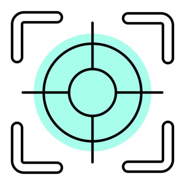 hedef simge vektör illüstrasyonu