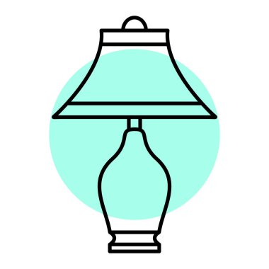 Lamba ikonu. Web için ışık vektör simgelerinin özet çizimi