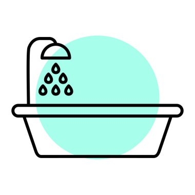 Mutfak havlusu ikon vektörü. İnce çizgi işareti. izole edilmiş sınır sembolü çizimi