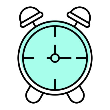 Alarm saat simgesi vektör illüstrasyonu