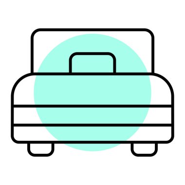 bagaj. Web simgesi vektör illüstrasyonu