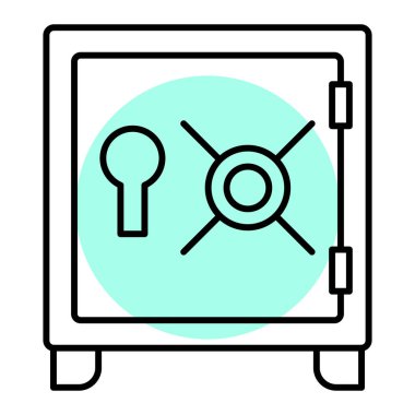 güvenli simge vektör illüstrasyonu