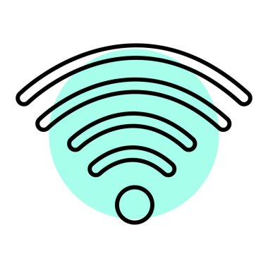 wifi sinyal ikonu vektör illüstrasyon tasarımı