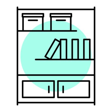 mobilya kutsal kişilerin resmi, vektör çizim