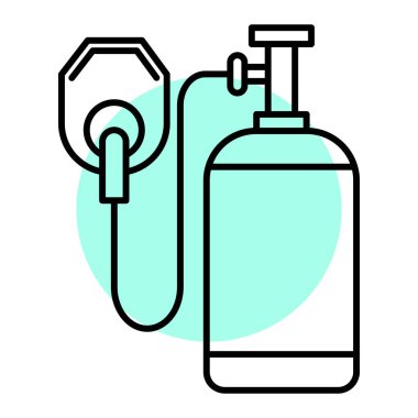 Su damlası ikonu. Tıbbi bakım ekipmanları vektör çizim sembolü. izole edilmiş sınır biçimi ögesi