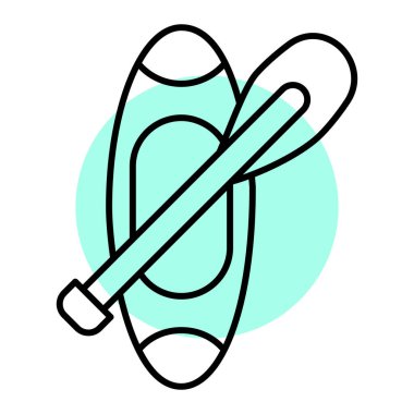 Kano vektör çizimi. Beyaz arkaplanda basit bir element izole edildi. Pankart, poster veya yazdırma için tasarım.