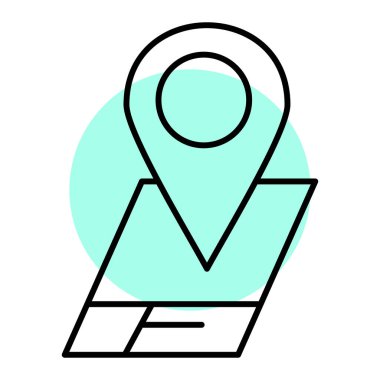 gps navigasyon konumu ikon vektör illüstrasyon tasarımı