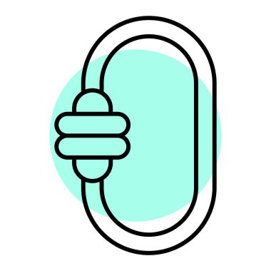 Bir el çizimi su hortumu simgesinin vektör çizimi