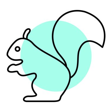 sevimli hayvan kuş simgesi vektör çizimi tasarımı