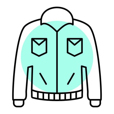 Kıyafetler. Web simgesi basit illüstrasyon