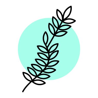 Buğday simgesi vektör illüstrasyonu