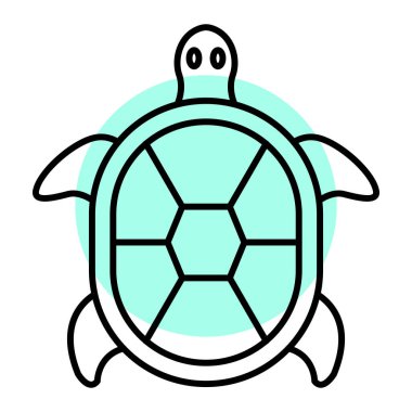 Kaplumbağa simge vektör çizim