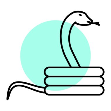 Şirin bir çizgi film kuşunun vektör çizimi